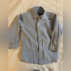 4T Vineyard Vines button down long-sleeved Whale shirt